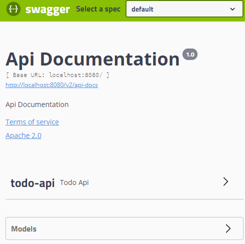 Swagger生成的API文档